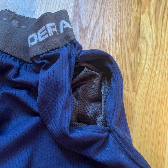 Under Armour Middlebury College Navy Blue Mesh Athletic Shorts - Picture 5 of 5